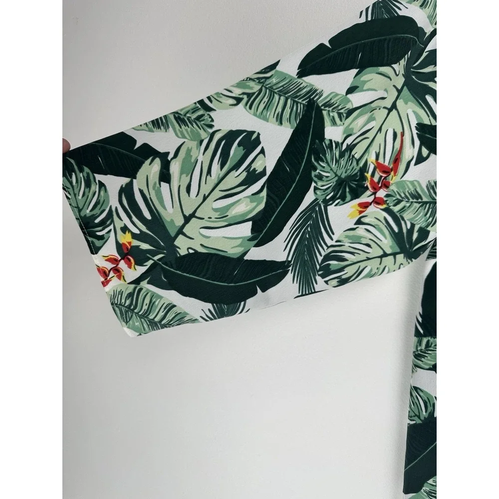 Rachel Zoe Open Kimono One Size Green Cover Up Beachy Resort Tropical Vacation